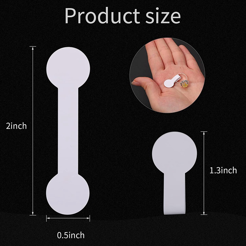 Set 1000 Nhãn Dán Màu Trắng Tự Dính Để Trang Sức