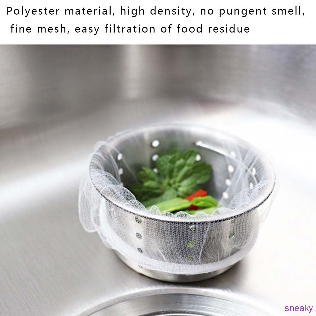 Set 100 Túi Lưới Lọc Rác Dùng Một Lần Cho Bồn Rửa Chén