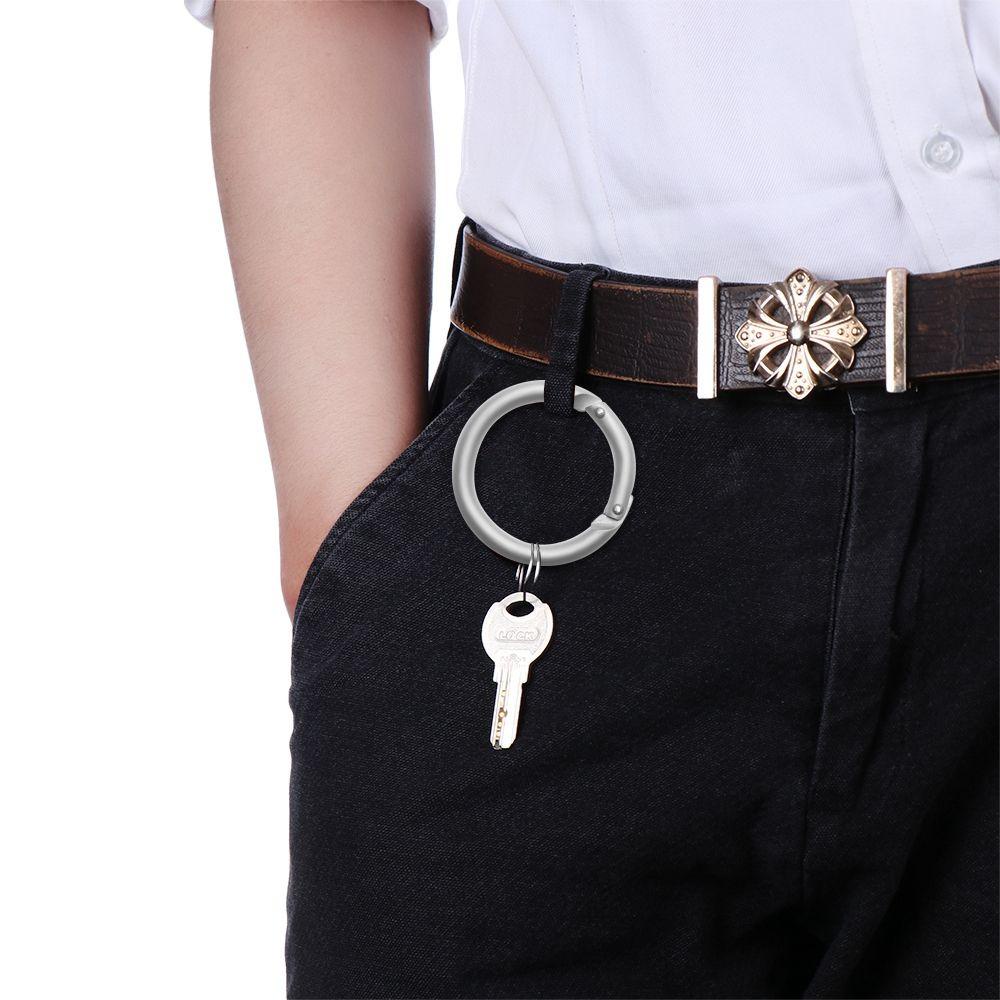 MUVAKO Set 5 Khóa Lò Xo Mạ Bạc Hình Tròn Chuyên Dụng Cho Túi Xách