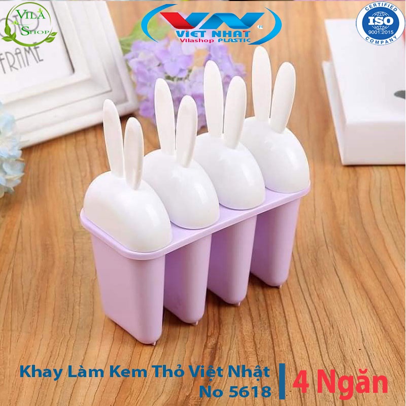 Khuôn Làm Kem, Khuôn Làm Kem Tròn 6 No 5617 Việt Nhật, Nhựa PP Nguyên Sinh An Toàn - Khánh Khuẩn - Khử Mùi