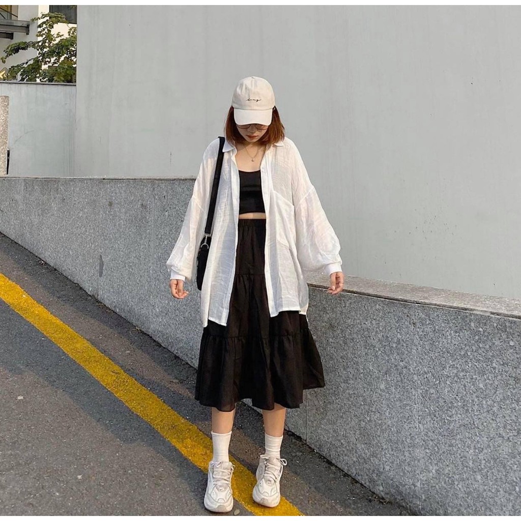 Chân Váy Dáng Dài - Chân váy suông hoa nhí - NORIA STUDIO - Flower Spread | BigBuy360 - bigbuy360.vn