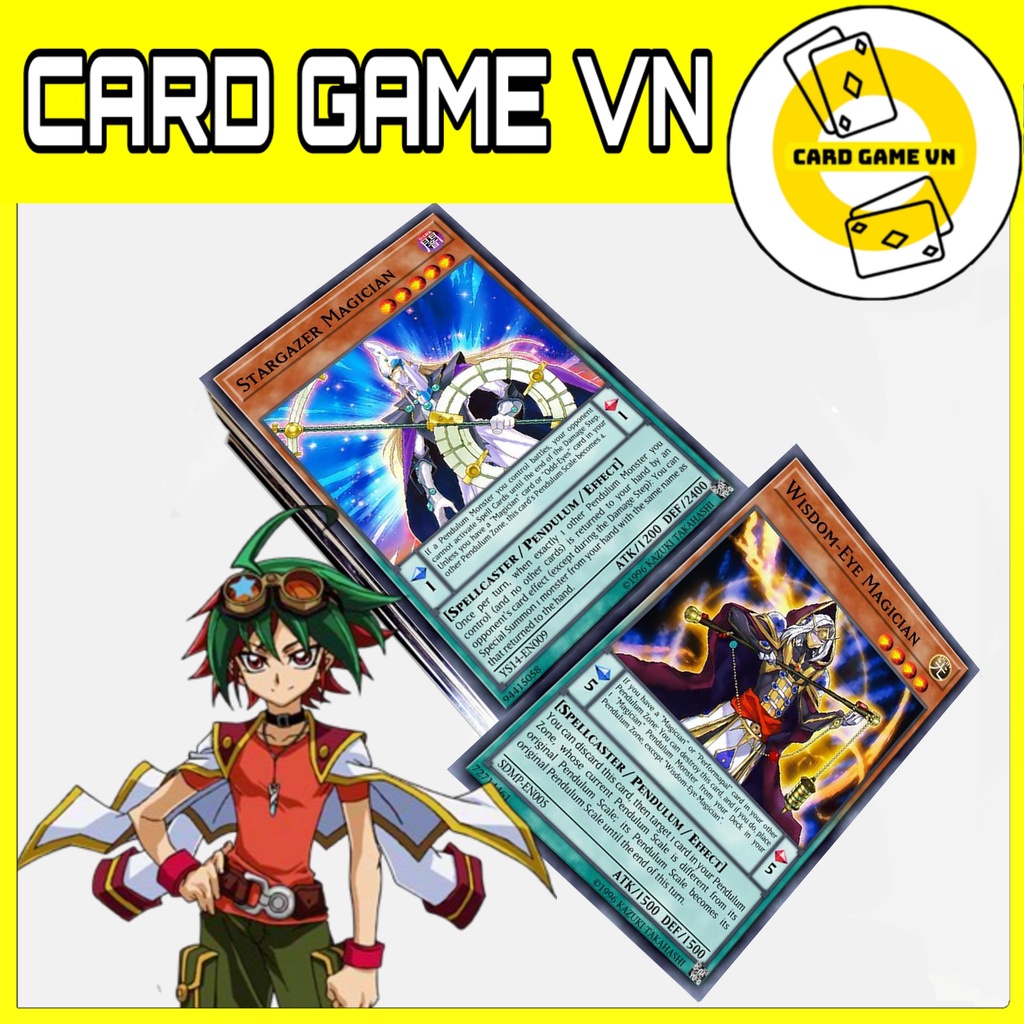 [BÀI IN] Bài YuGiOh - Bộ 54 lá bài Magician Pendulum Deck ( Pendulum Yuya Sakaki ) - Card Game VN