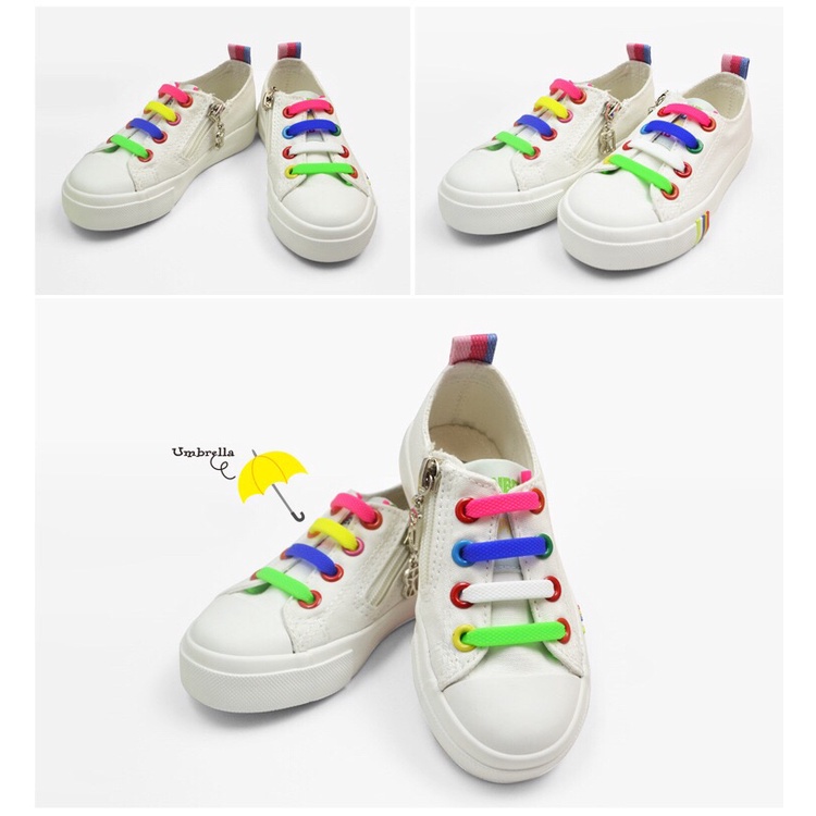 Set 10 Dây Giày Silicone Co Giãn Tiện Lợi