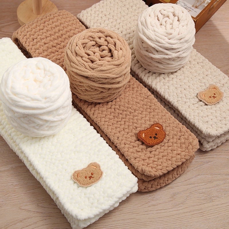 set len hướng dẫn đan khăn (ib chọn màu)