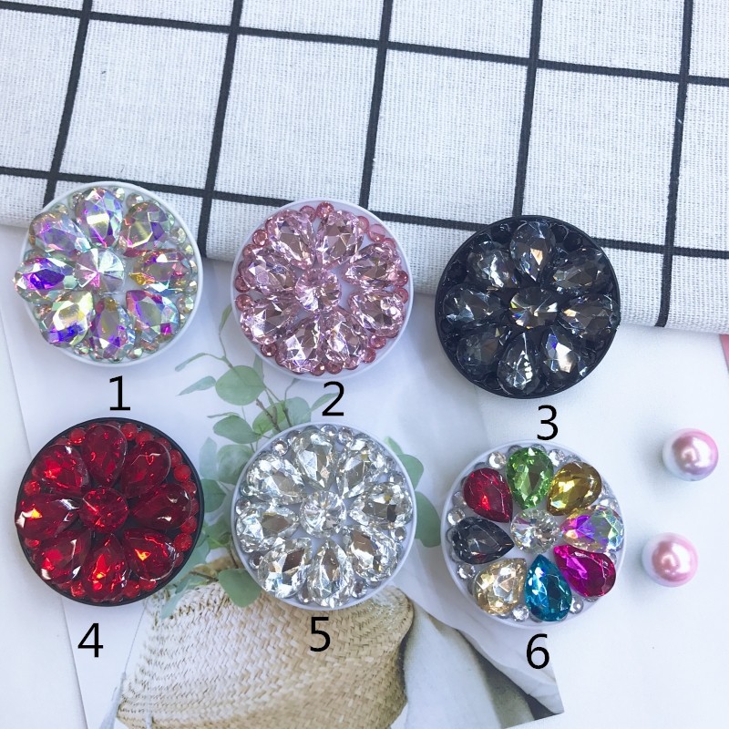 Giá đỡ đa năng đính đá xếp gọn cho điện thoại