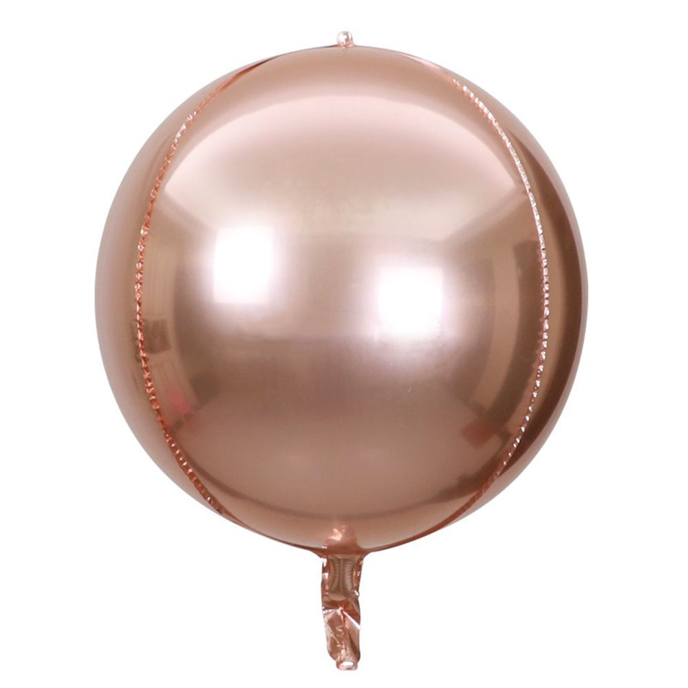 Bong Bóng Lõi Nhôm Hình Tròn 4D18 inch Màu Vàng Hồng/Đỏ/Xanh Dương Trang Trí Tiệc Cưới/Sinh Nhật