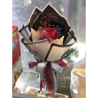 Bó hoa hồng lụa đỏ 1 bông FG271121