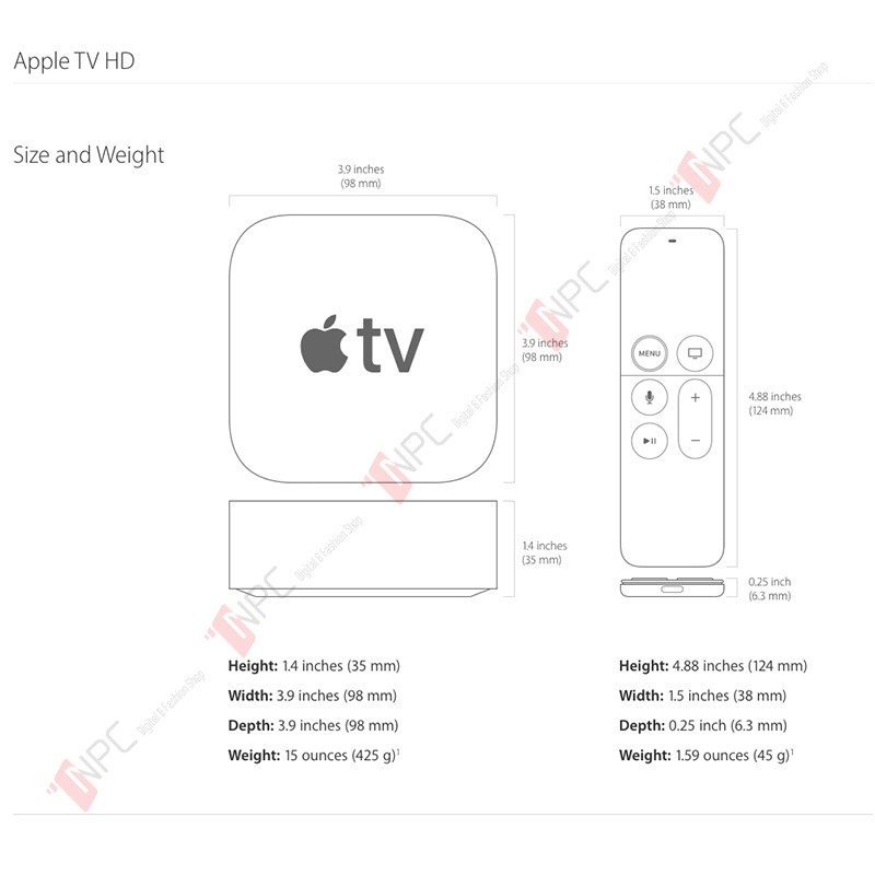 [🅀🅄à 🅃ặ🄽🄶 0đ] Apple TV HD 32GB Hàng Chính Hãng Mới 100% Nguyên Niêm Phong Hộp