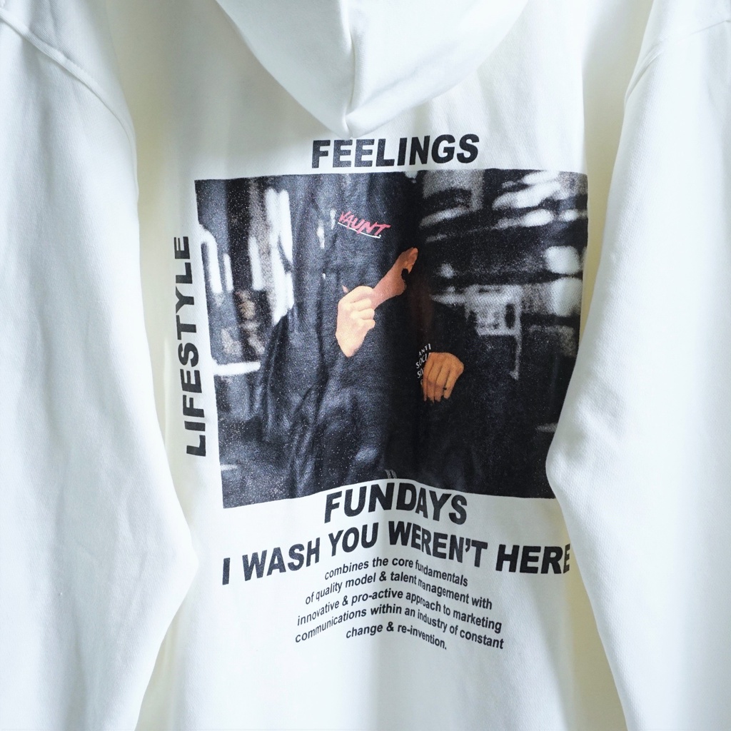 [sẵn]Áo hodie tay dài form rộng in chữ Funny (ảnh thật tại shop) Tanazi Closet