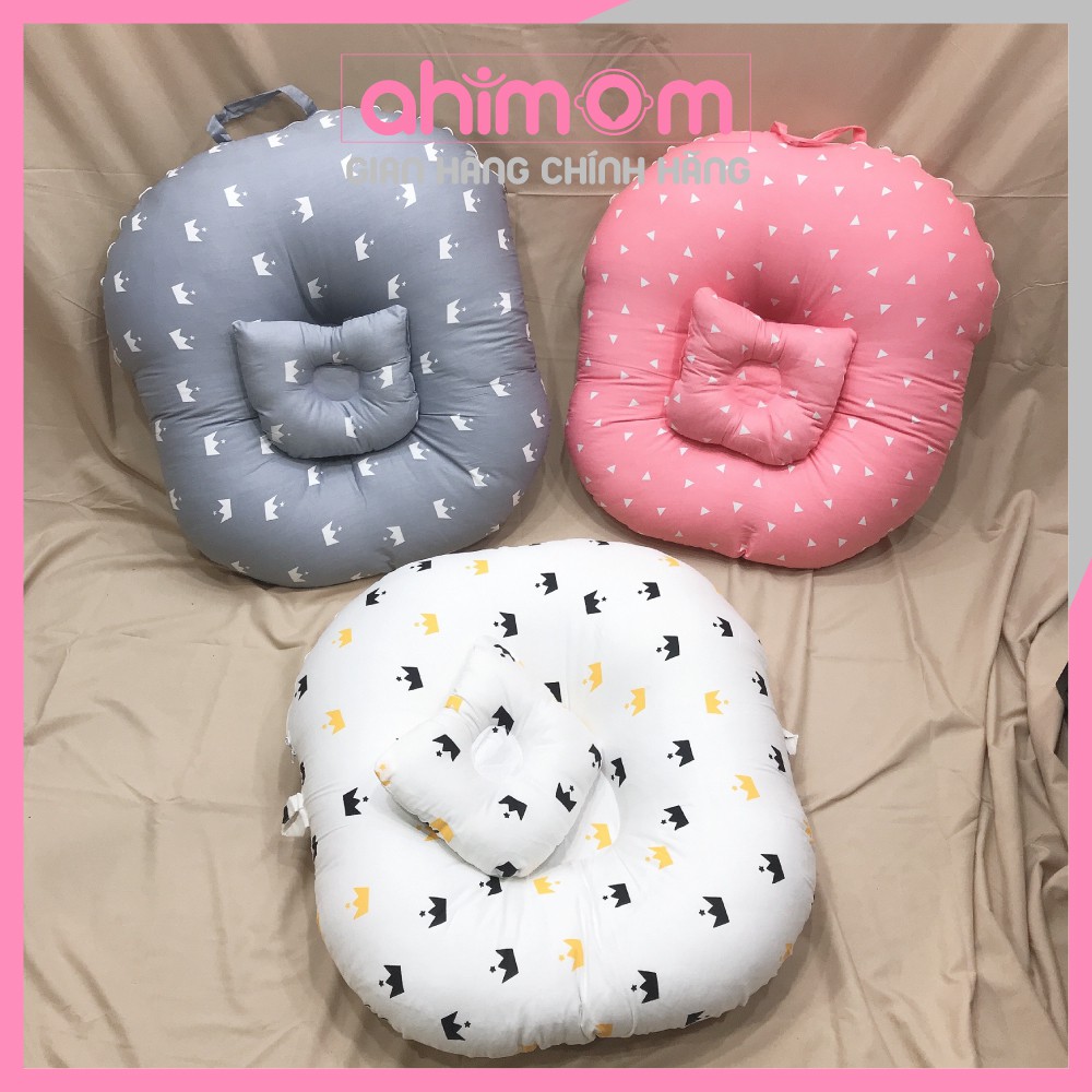 Gối chống trào ngược - đệm chống trào ngược cho bé (tặng gối lõm chống méo đầu) - Ahimom