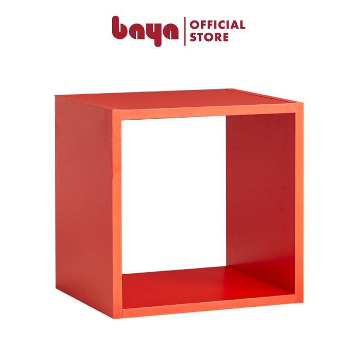 Kệ để sách đa năng tổ ong 1 ô vuông BAYA SUND MFC nhiều màu sắc kích thước D30xW37.1xH37.1