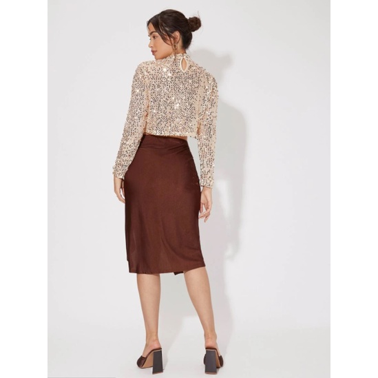 ÁO CROPTOP ĐÍNH SEQUIN LẤP LÁNH