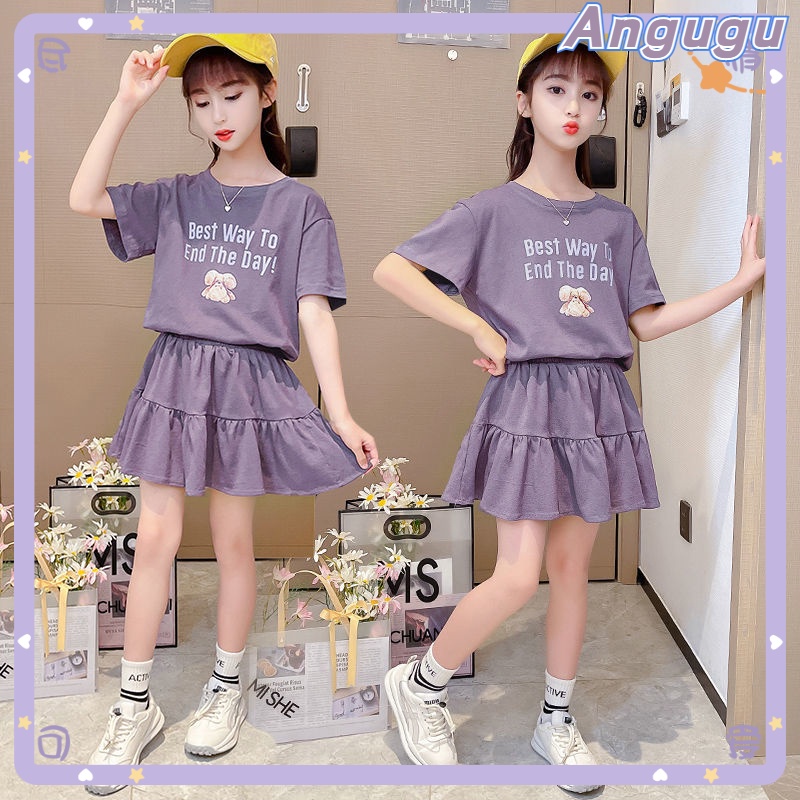 Set Đồ Mùa Hè 2022 Hàn Quốc 2 Món Gồm Áo (Áo + Chân Váy) Hợp Thời Trang Cho Bé Gái Từ 3 Đến 4-5 Đến 6 Đến 7 Đến 8 Đến 9 Đến 10 Đến 11 Đến 12 Tuổi