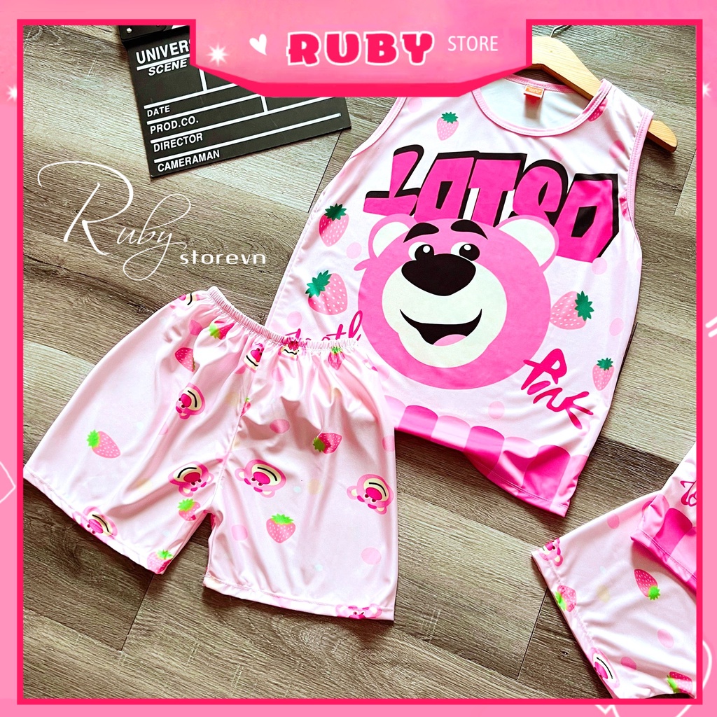 Đồ bộ 3 LỖ - SÁT NÁCH bé trai bé gái 5kg - 47kg chất thun mềm mát in hình Doremon Kitty Chibi dễ thương DBRBSN FULL SIZE