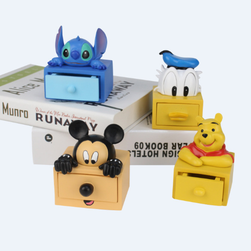 DONALD DUCK Hộp Đựng Trang Sức Kiểu Dáng Hoạt Hình Disney Dễ Thương