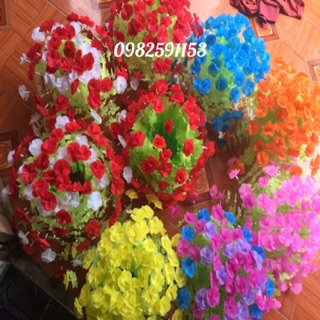Hoa lụa hoa gấm hoa treo tường