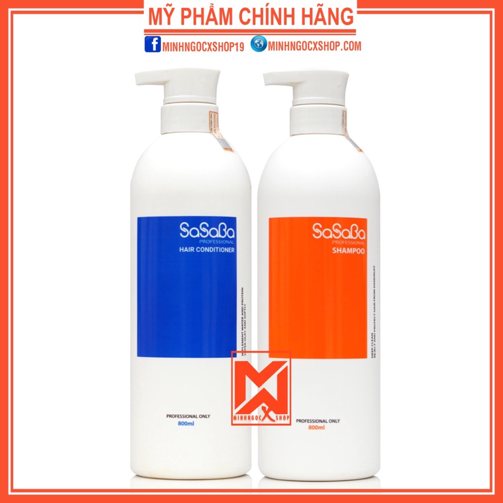 Dầu gội xả hoàn hình SASABA PLUS 800ml chính hãng