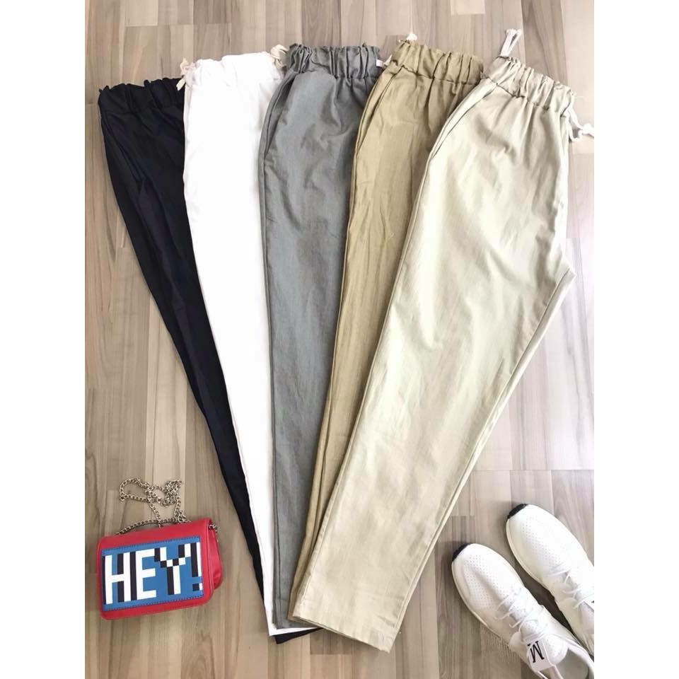 Quần baggy kaki nam nữ ( Size S-M-L )