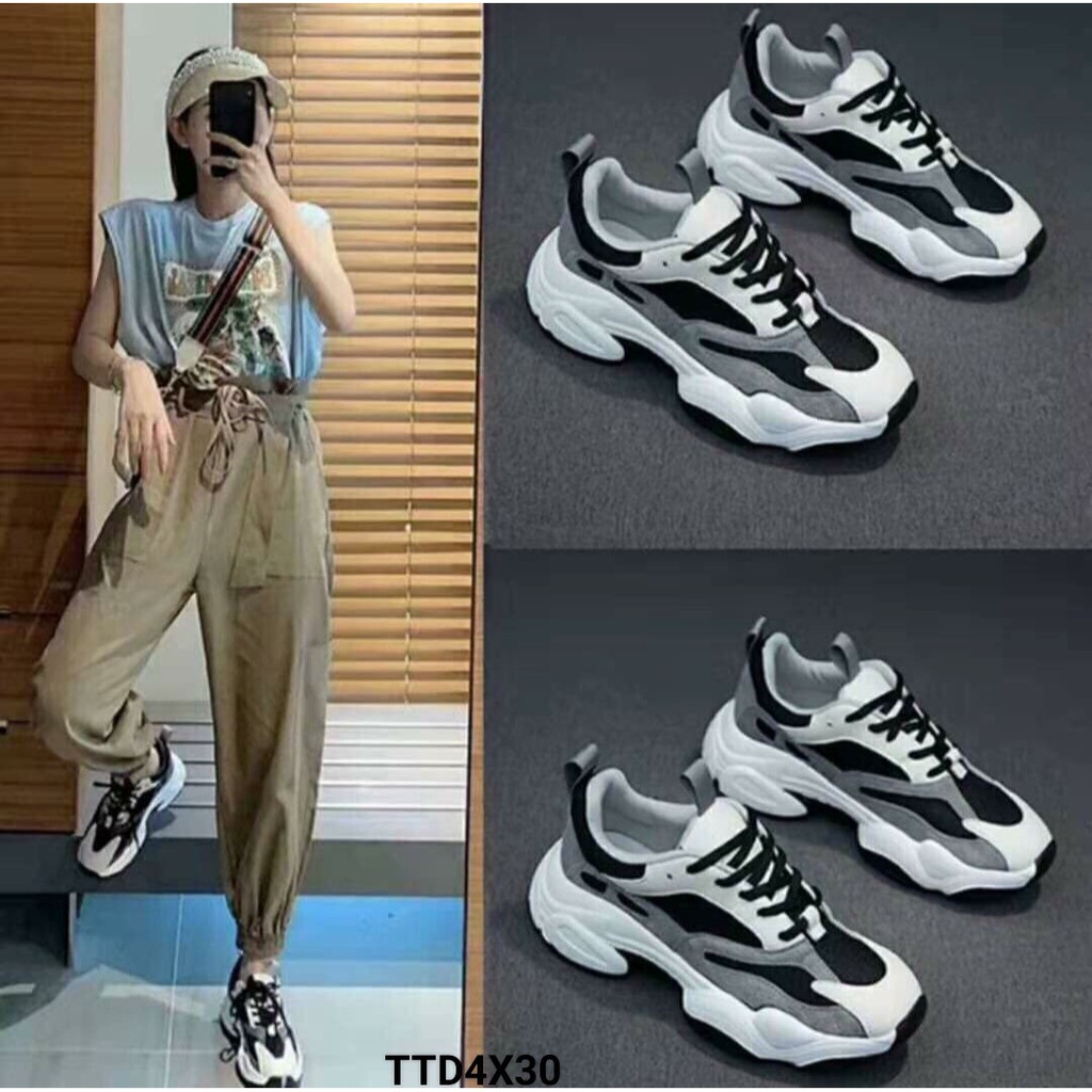 {Sales Xả Kho SLL} Giày Thể Thao Đế Khủng Pha Màu Mắt Cáo Cực Chất Hót Trend | BigBuy360 - bigbuy360.vn