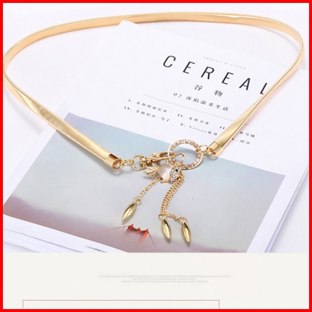 Thắt lưng nữ váy, dây nịt nữ hình cá co giãn cao cấp HACHIKI