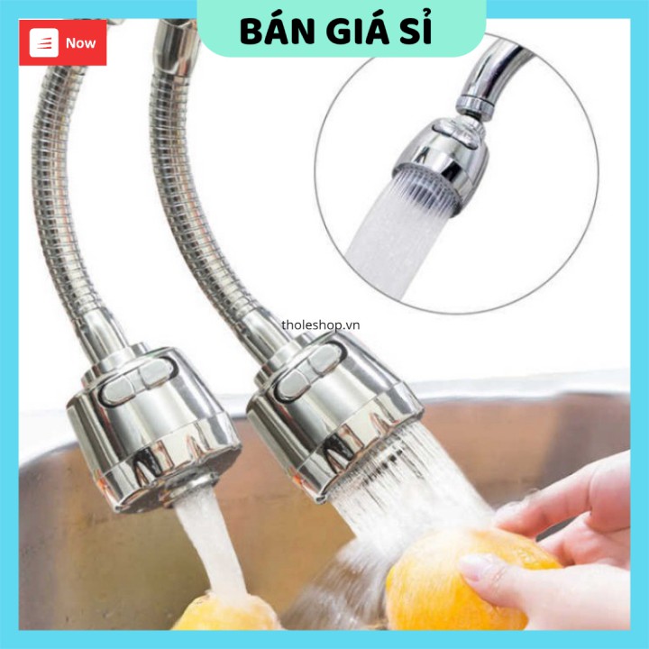 Vòi rửa chén tăng áp 💯 GIÁ VỐN] Đầu vòi xoay 360 có 2 chế độ bật nước tiện lơi, điều chỉnh lượng nước 8359