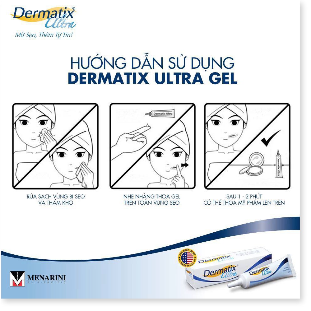 [Mã giảm giá sỉ mỹ phẩm chính hãng] Kem Hỗ Trợ Mờ Sẹo Dermatix Ultra Advanced Scar Formula