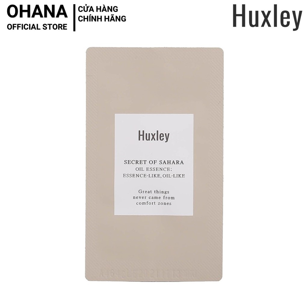 Tinh chất dưỡng phục hồi da chống lão hóa Huxley Oil Essence; Essence-Like, Oil Like 1ml - Huxley Sample