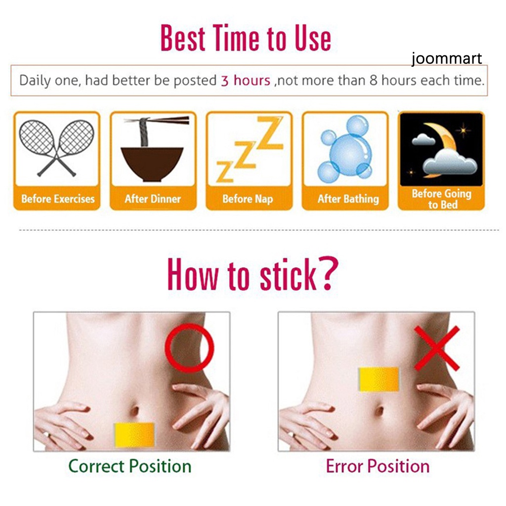 Set 10 Miếng Dán Đốt Cháy Mỡ Thừa Tự Nhiên Cho Nữ