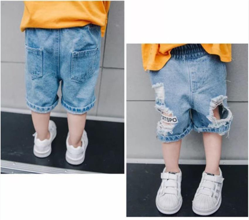 Quần Short Jeans Thời Trang Cho Bé Trai