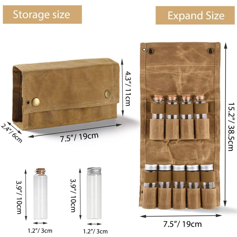 Hộp Đựng Gia Vị 9 Ngăn Tiện Dụng Cho Hoạt Động Ngoài Trời