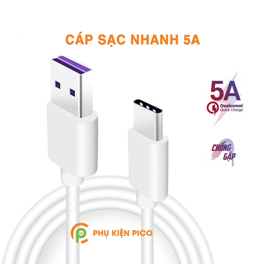 Cáp sạc Type C 5A - Cáp sạc nhanh Type C 5A Full box - Cáp sạc 5A