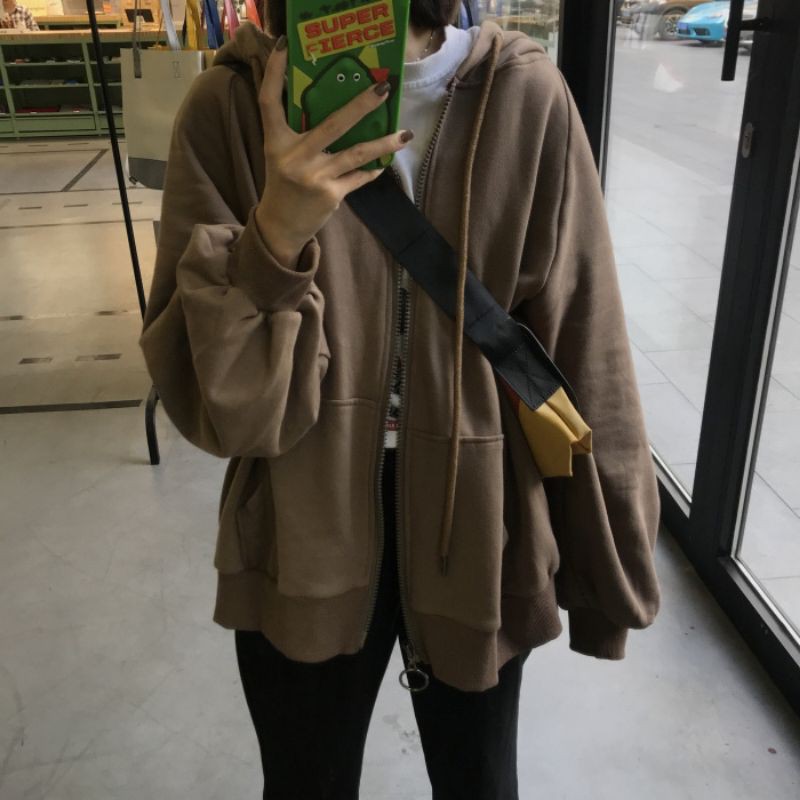 (order) áo khoác nâu oversize Quảng Châu kèm hình thật | BigBuy360 - bigbuy360.vn