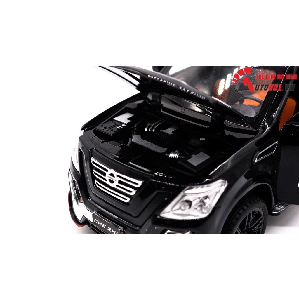 MÔ HÌNH XE NISSAN PATROL BLACK 1:24 CHE ZHI 7840