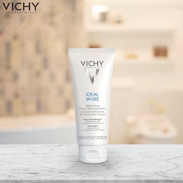 vichy ideal white brightening deep cleansing foam