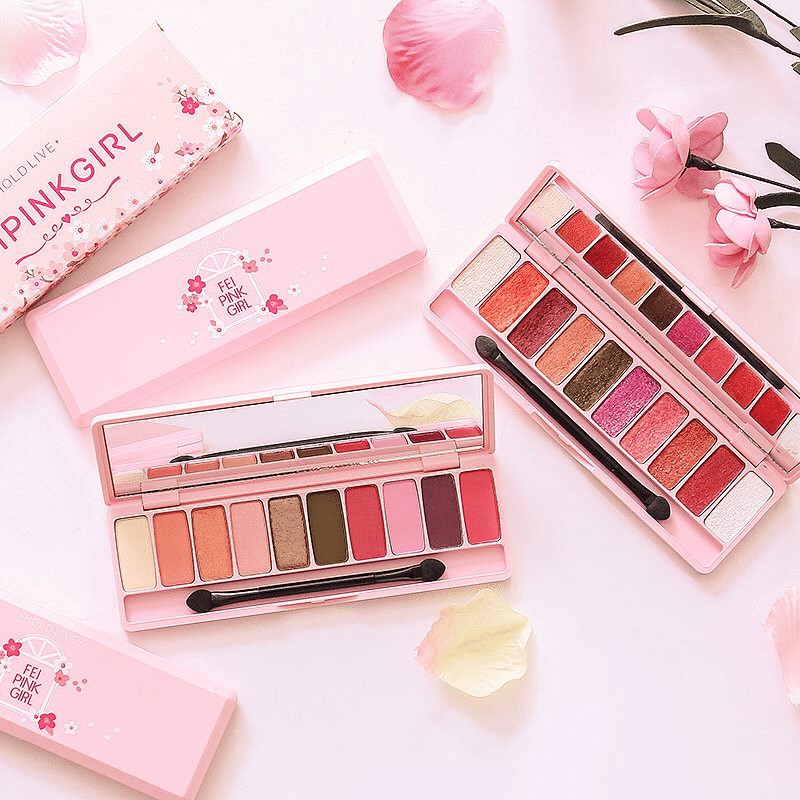 Bảng Màu Mắt Hold Live Feipink Cherry Blossom Eyeshadow Maple Songs Love Eyeshado Và Maple Songs Love Eyeshadow