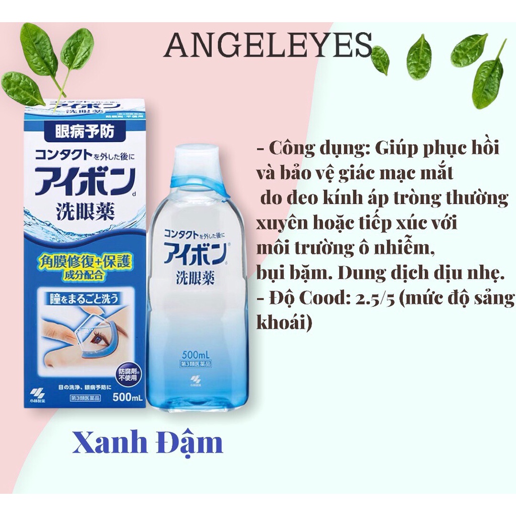 [HÀNG CHÍNH HÃNG] NƯỚC RỬA MẮT NHẬT BẢN EYEBON VITAMIN dành cho người mắt cận và đeo lens