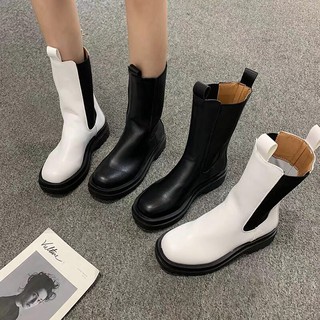 Giày boot ulzzang không khoá không dây Bốt Martin Cổ SIÊU CAO Đế Dày Thời Trang Trẻ Trung Cá Tính