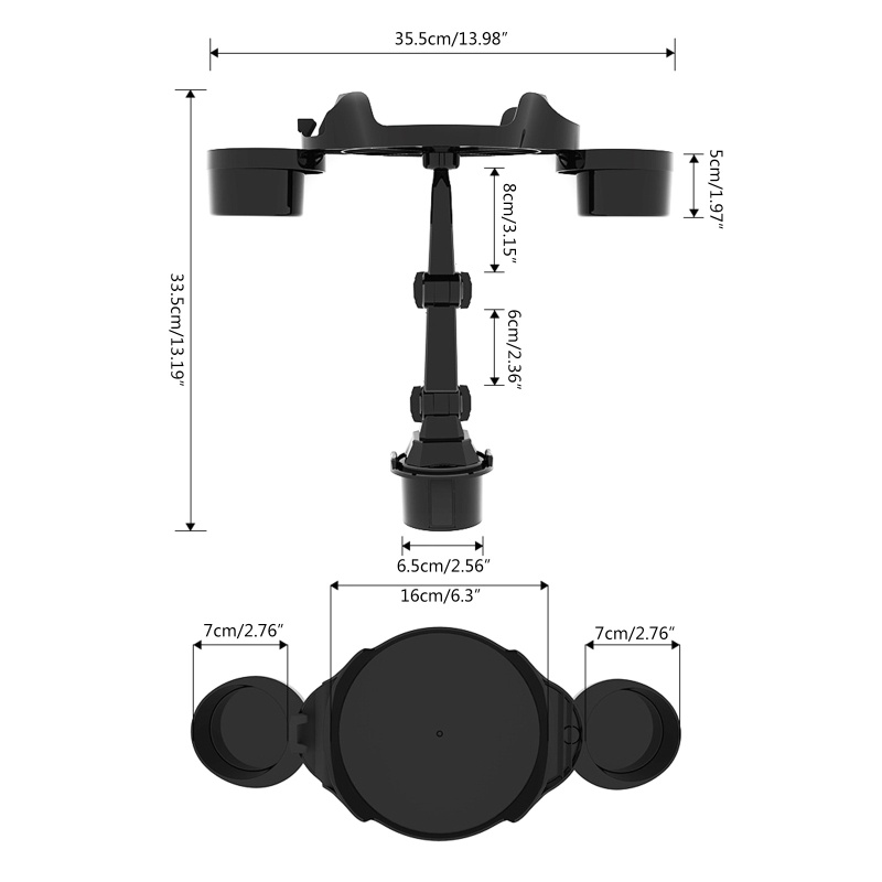Giá Đỡ Cốc / Điện Thoại Có Thể Điều Chỉnh Và Xoay Tiện Dụng
