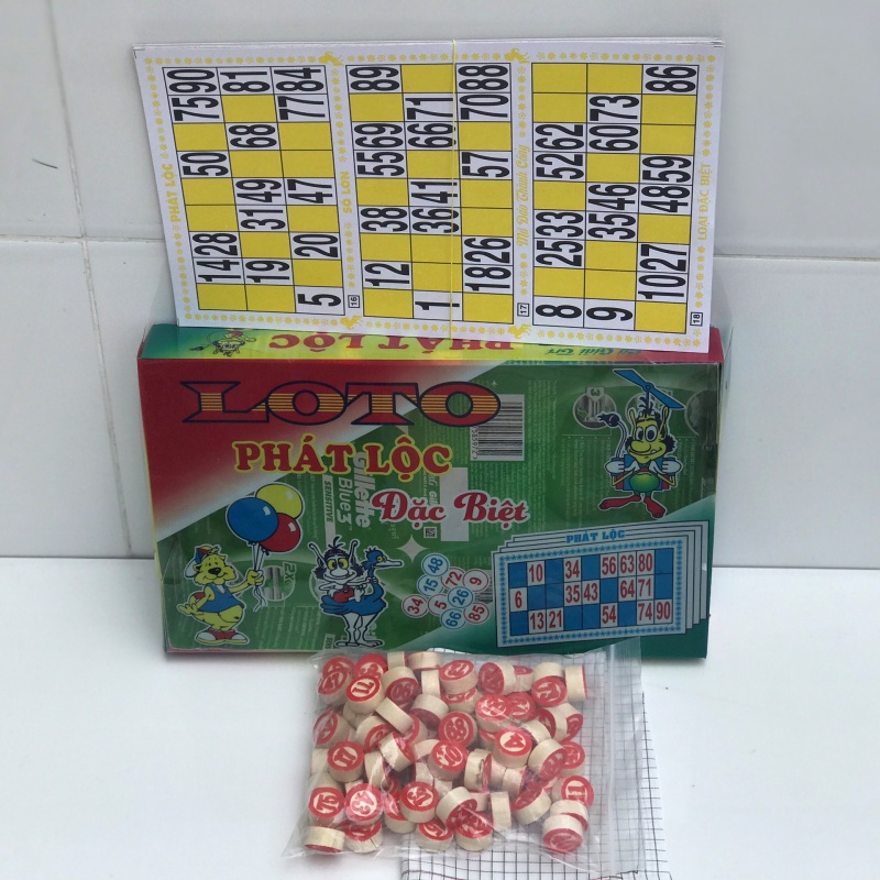 Bộ Đồ Chơi Cờ Lô Tô Bingo Lotto Việt  Cao Cấp