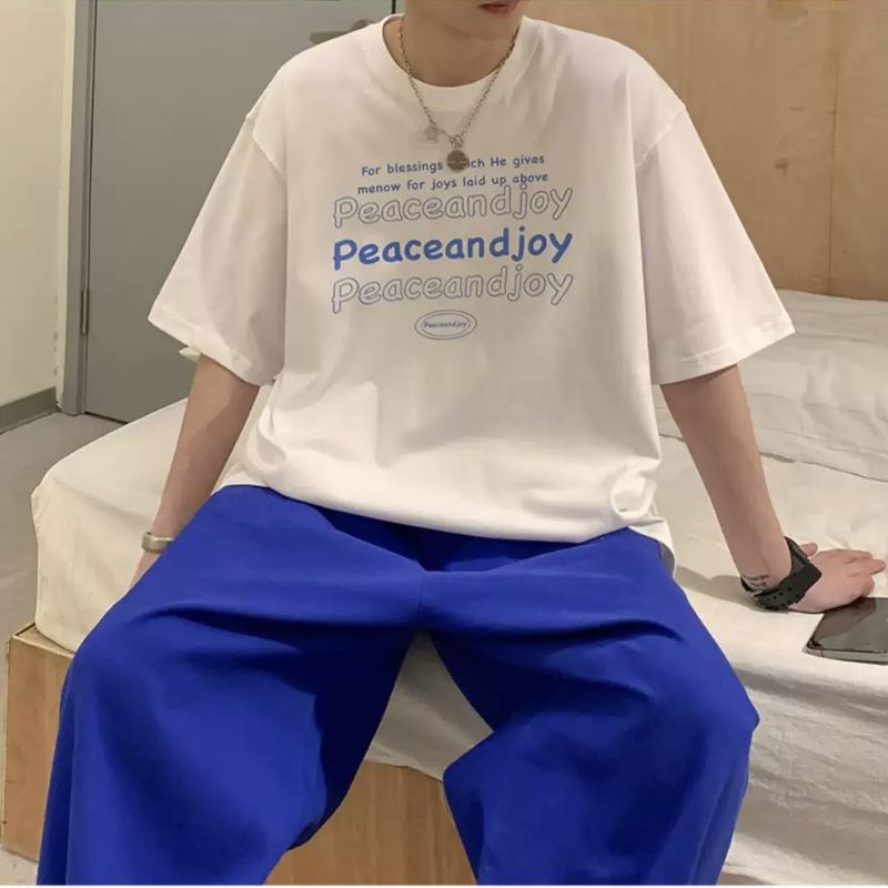 Áo thun Có sizeFull màu tay lỡ unisex Peaceandjoy