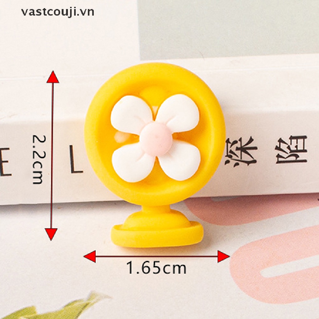 Set 10 Phụ Kiện Trang Trí Tủ Lạnh / Máy Ảnh DIY Hình TV Hoạt Hình Mini Bằng Resin Dễ Thương