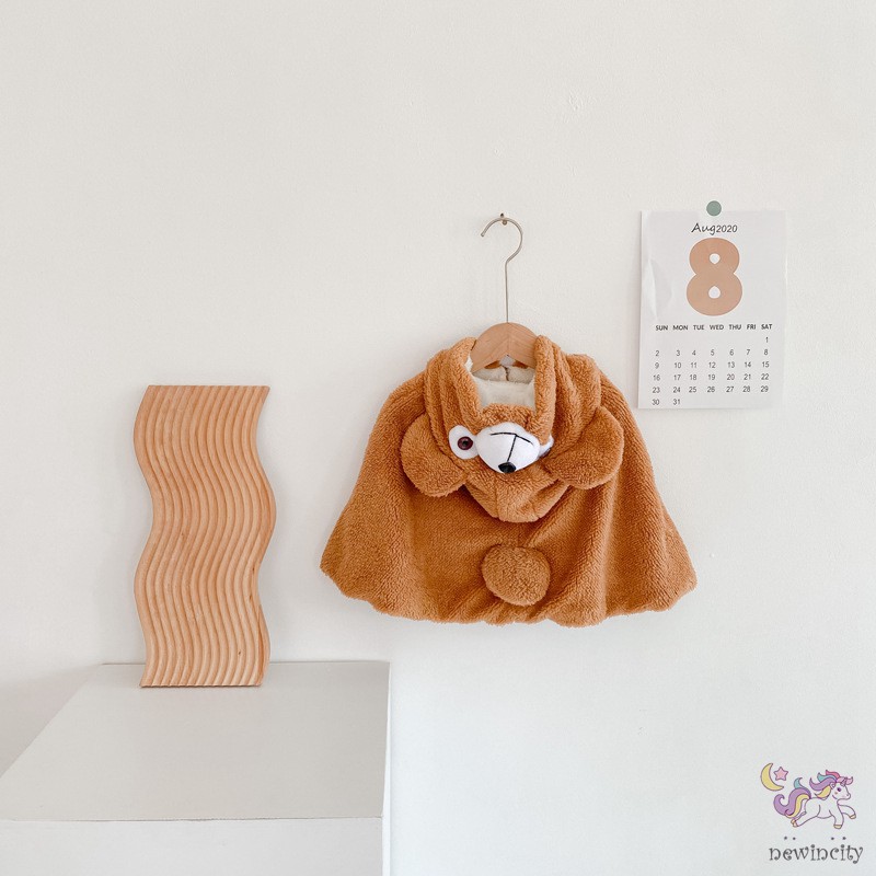 Áo choàng họa tiết hoạt hình thời trang Hàn Quốc chống gió cho bé