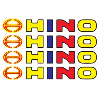 Tem chữ hino dán xe tải phản quang
