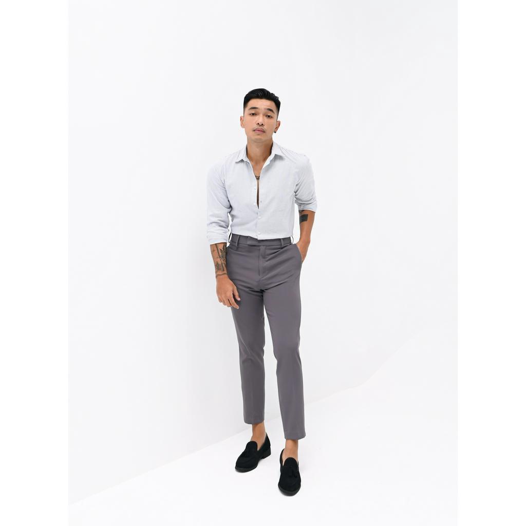 Áo Sơ Mi Linen Nam Dài Tay Kẻ Sọc Đen - Black Stripe II Linen Shirt V VRCL VIRAL CLOTHING