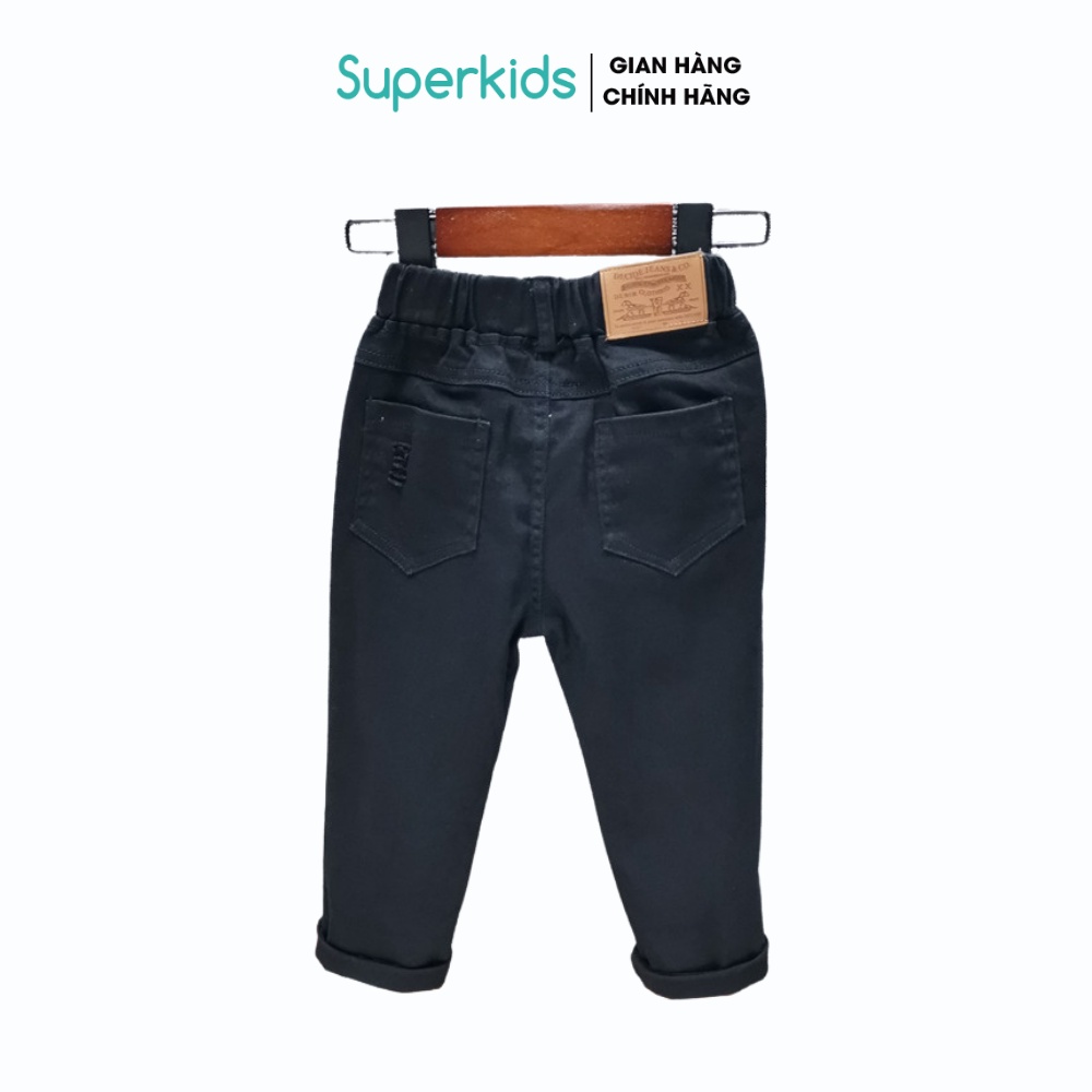 Quần Kaki Rách co dãn cho bé 12-27kg QATE441, quần jean cho bé Superkids