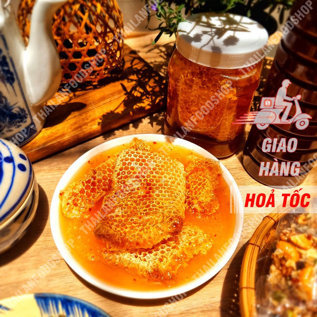 Mật Ong Nguyên Tổ Hộp 1KG - 1,2KG (Mật Ong Bánh Tổ/ Mật Ong Nguyên Sáp)