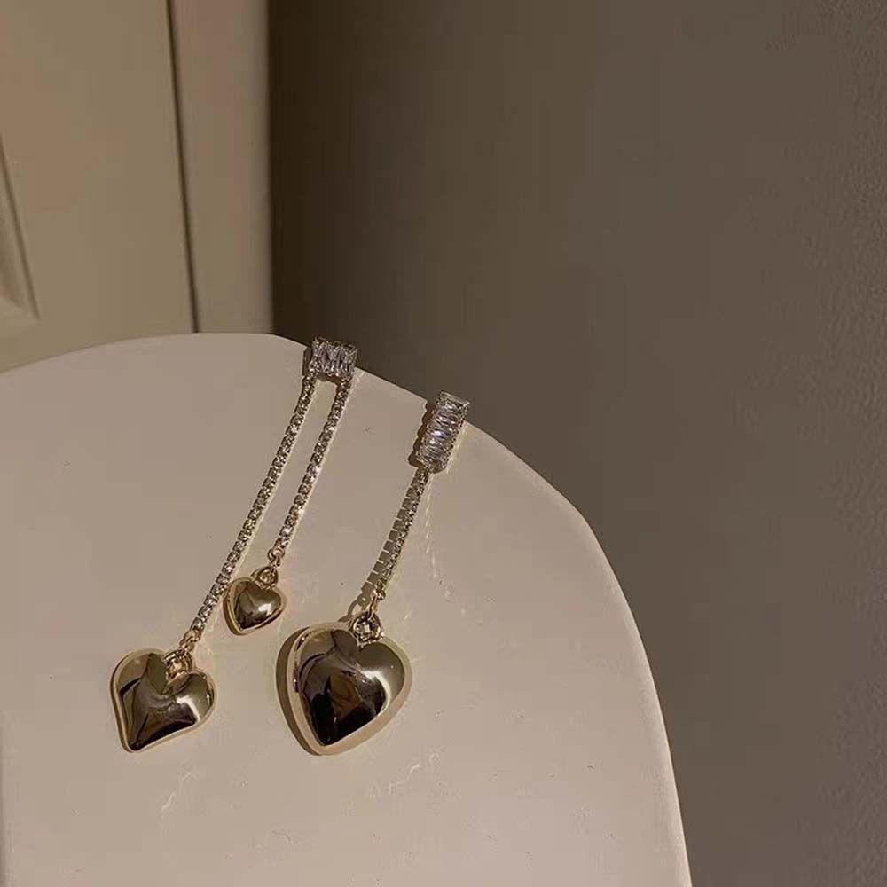 MOCHO Bông Tai Dáng Dài Đính Đá Nhiều Màu Sắc Thời Trang Cho Nữ