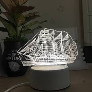 Đèn ngủ led 3D - I Love You