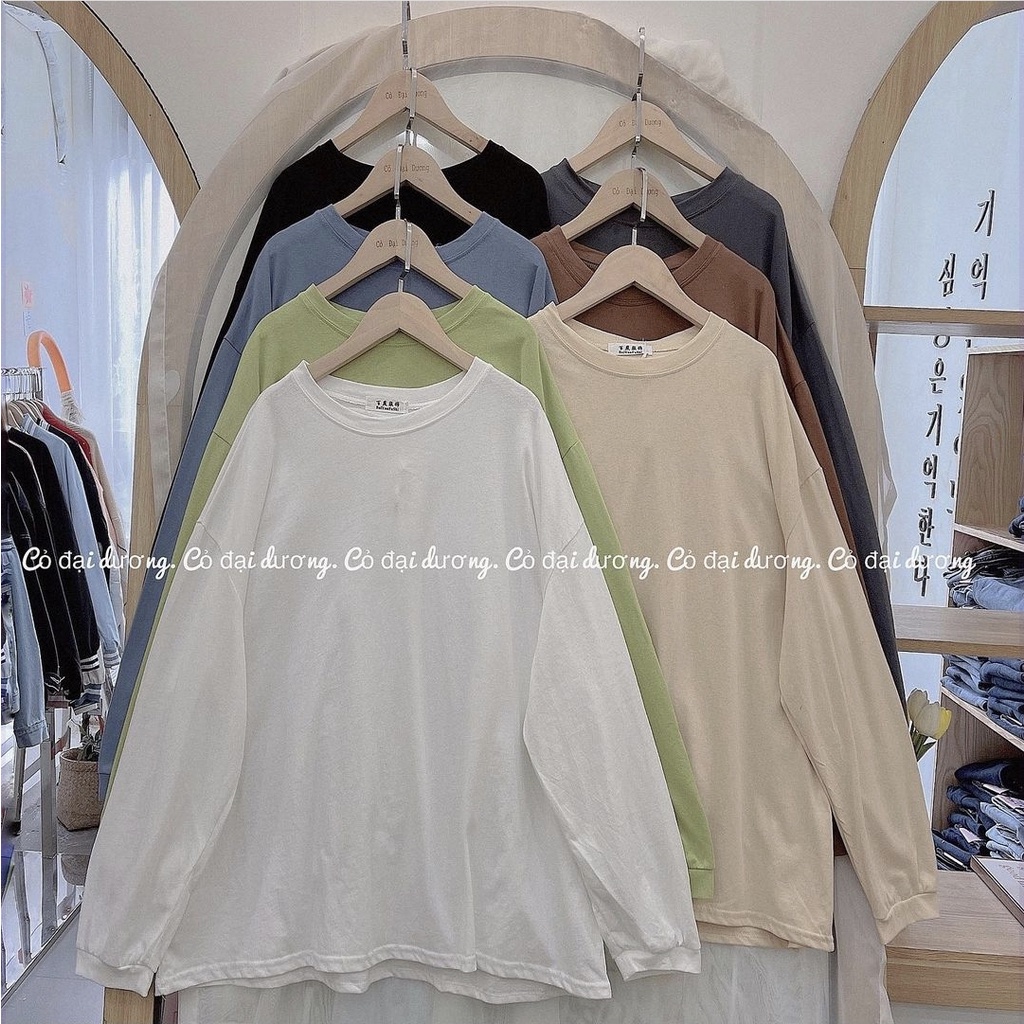 Áo Phông Nữ Dài Tay Dáng Rộng