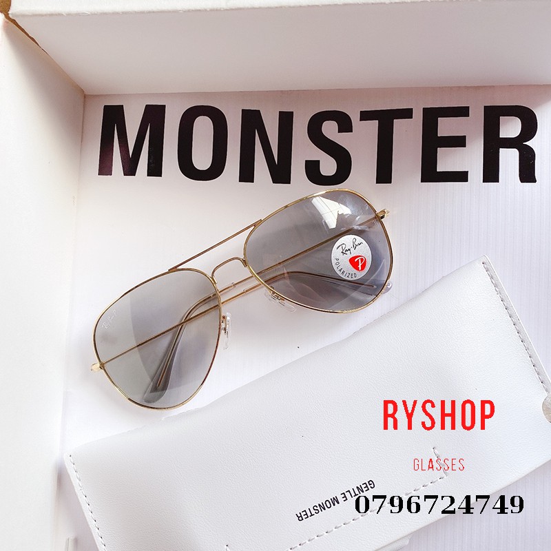 📛FREESHIP📛 Kính Thời Trang Nam Nữ RayBan ĐỔI MÀU Gọng Vàng Đi Ngày Và Đêm - RyShop